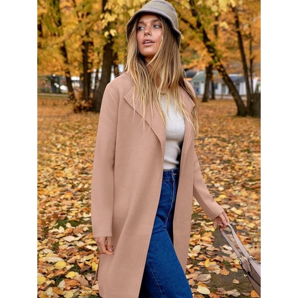 NWT Anrabess Women's Rose/Beige (Apricot) Long Cardigan